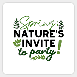 Spring Fling Party - Nature's Celebration Call Sticker